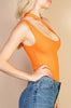 Act Good One Shoulder Bodysuit | Orange