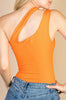 Act Good One Shoulder Bodysuit | Orange