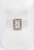 Waisted Plus Clear Belt | Silver