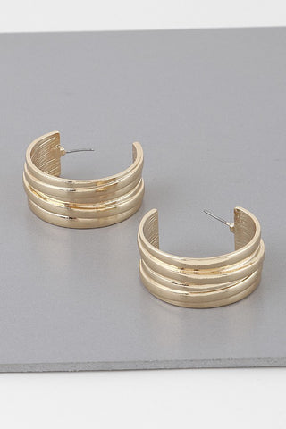 Vanessa Hoop Earrings | Gold