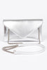 Wendi Envelope Metallic Clutch | Silver