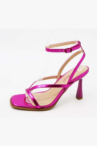 Emily Ankle Strap Heels | Pink