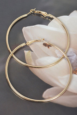 No Chill Hoop Earrings | Gold