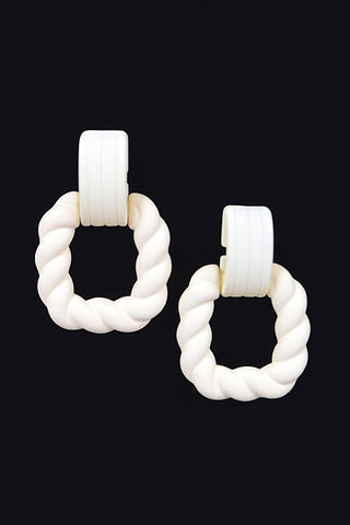 Dream Girl Earrings | White