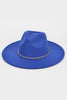 Love on Top Chain Fedora Hat | Royal Blue