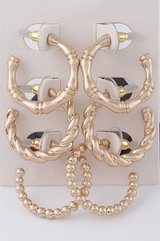 Tried and True Earring Set | Gold