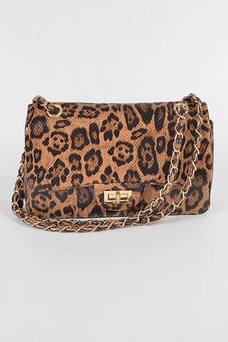 Feline Feelings Leopard Crossbody Bag