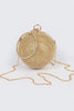 Mariana Round Rhinestone Clutch Bag | Gold