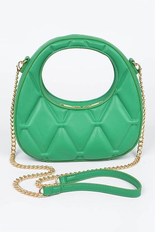 Giselle Quilted Crossbody Bag | Green