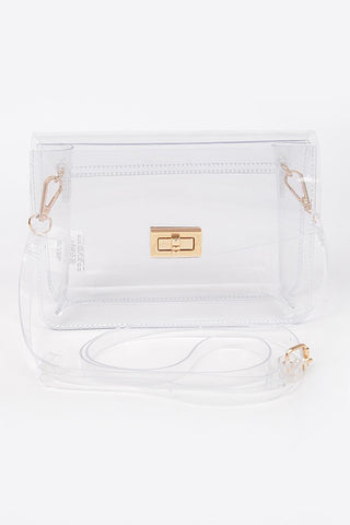 Clear the Way Crossbody Bag | Gold
