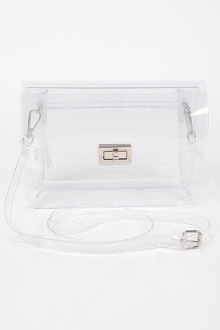 Clear the Way Crossbody Bag | Silver