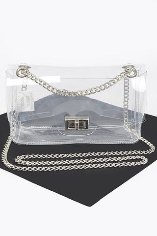 Clear My Mind Crossbody Bag | Silver