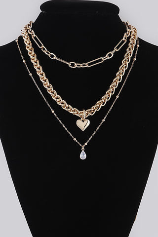 Crush on You Layered Chain Necklace | Gold