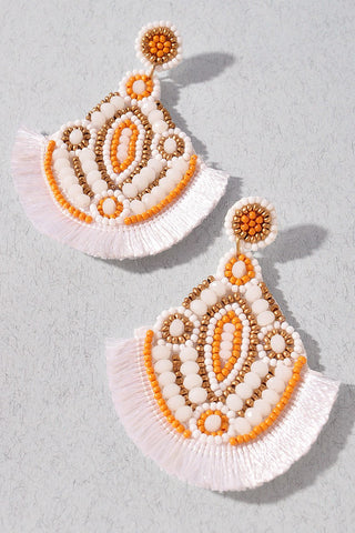 Color me Crazy Earrings | White