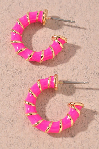 Never Miss Earrings | Pink