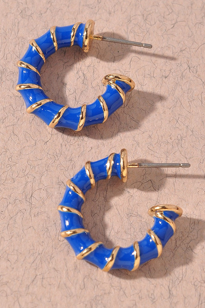 Never Miss Earrings | Royal Blue