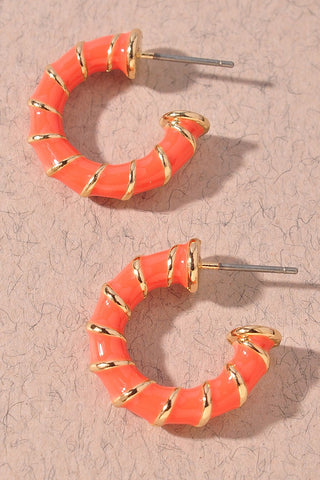 Never Miss Earrings | Coral