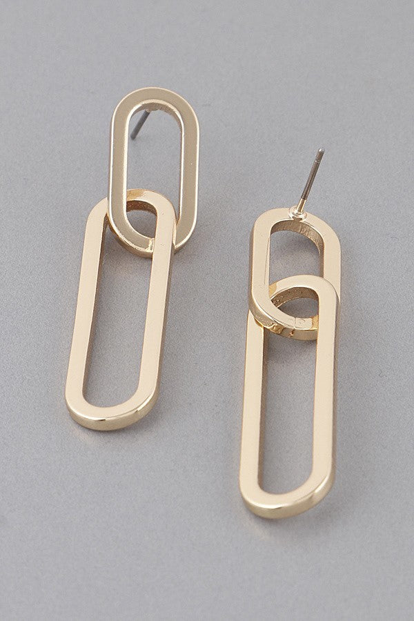 Late Night Chain Link Earring | Gold