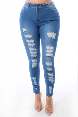 More to Love Ripped Jeans | Medium Wash