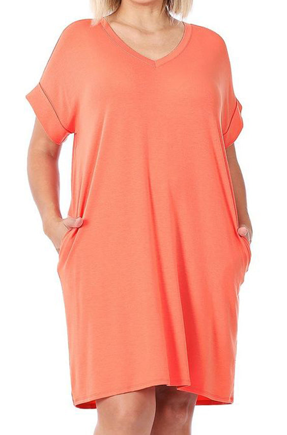 So Casual Dress | Coral | Sole Valley So Casual Dress | Coral | Sole Valley
