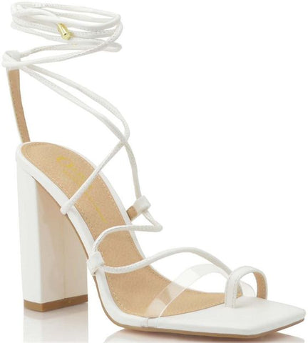 Rectangular Cut Heels Clear Heels – Sole Valley
